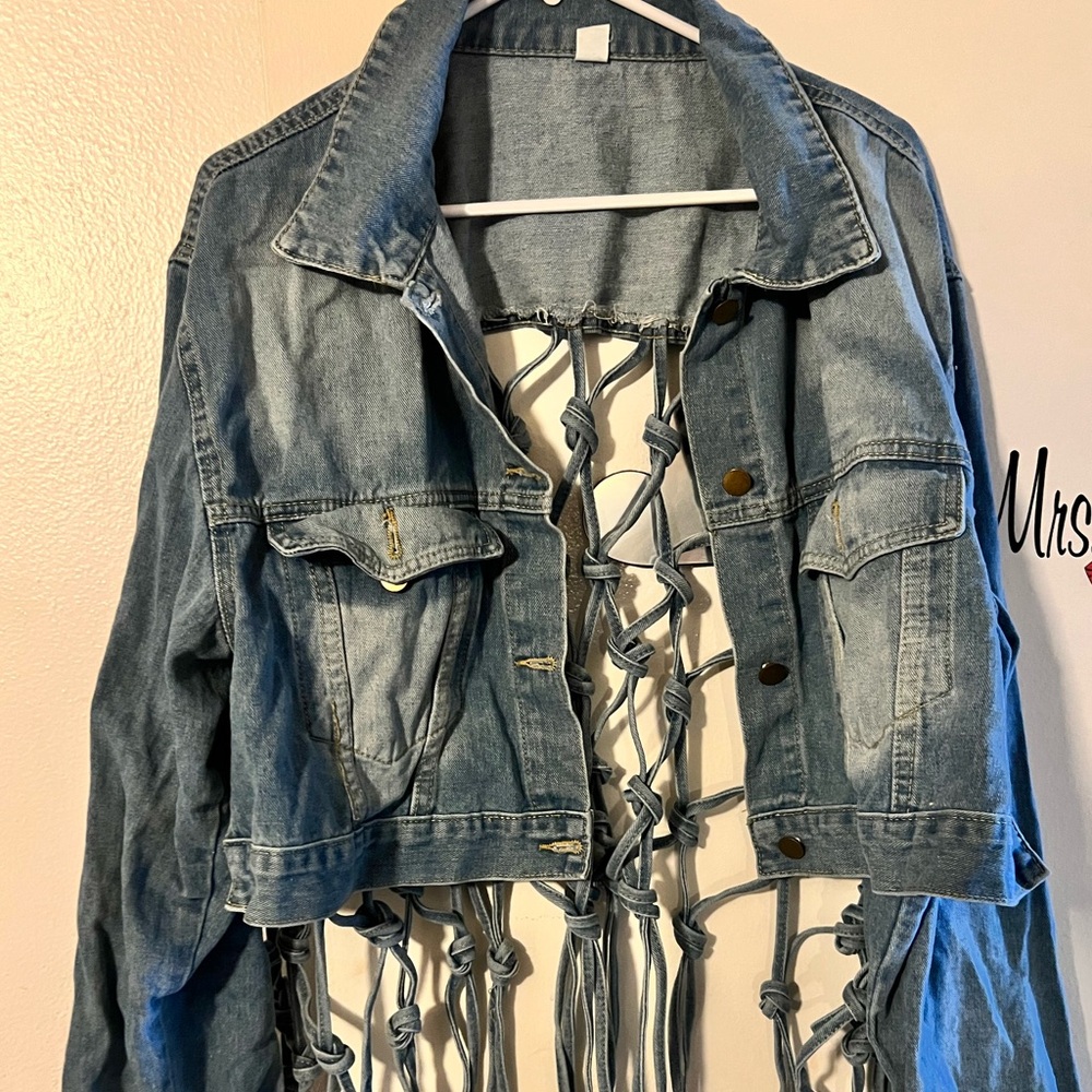 Stylish Denim Jacket with Unique Design